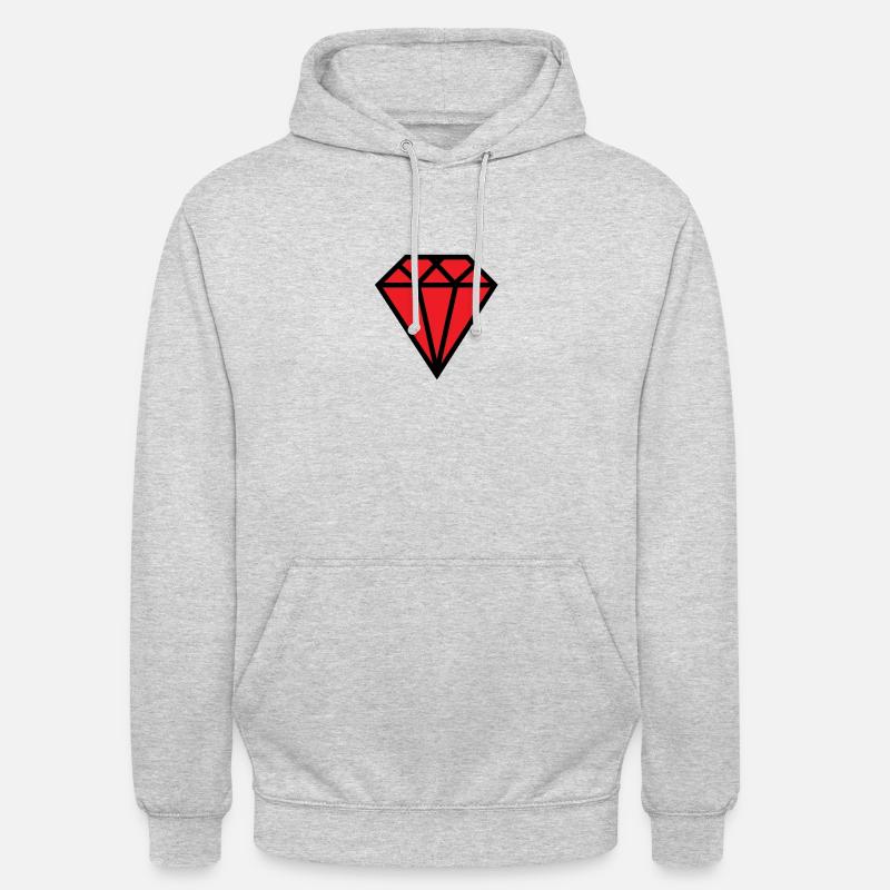 ruby - Unisex Hoodie - light heather grey