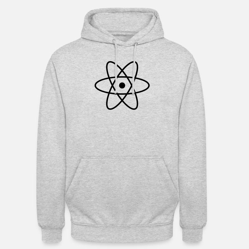 ATOM - Sweat-shirt à capuche unisexe - gris clair chiné
