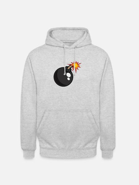 bomb - Unisex Hoodie - light heather grey