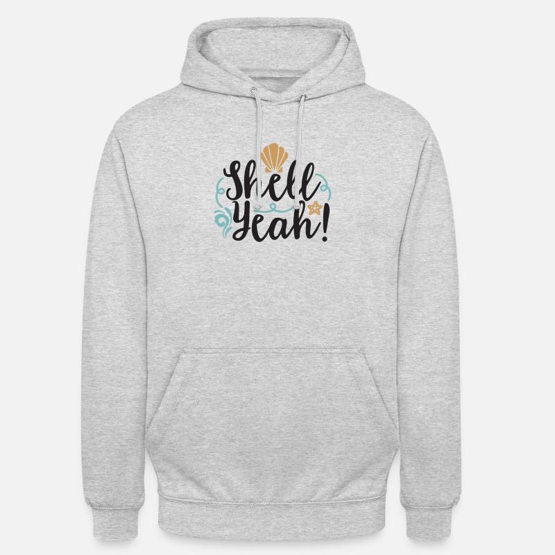 Shell Yeah - Sweat-shirt à capuche unisexe - gris clair chiné