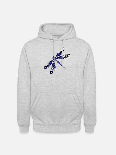 Libellule - Sweat-shirt à capuche unisexe - gris clair chiné