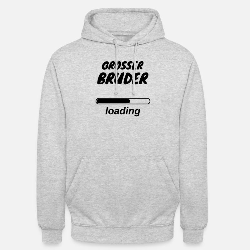 Große Bruder loading - Unisex Hoodie - Hellgrau meliert