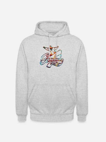Snowboarding - Unisex Hoodie - light heather grey