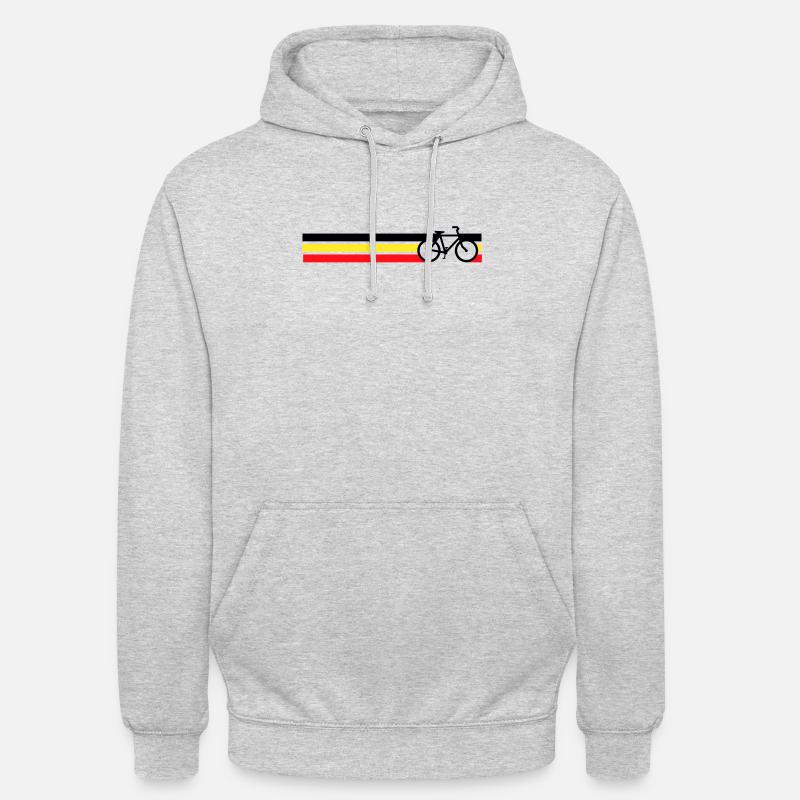 bicyclette vélo de course nationale de Belgique - Sweat-shirt à capuche unisexe - gris clair chiné