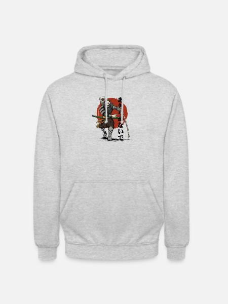 Amputierter Samurai (gOT it!) - Unisex Hoodie - Hellgrau meliert