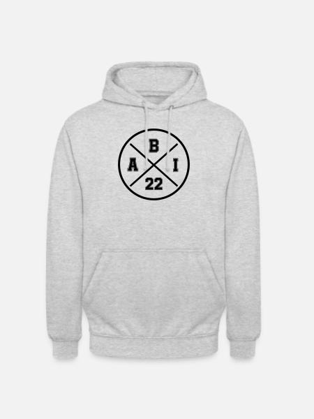 Abi 22 - Unisex Hoodie - Hellgrau meliert
