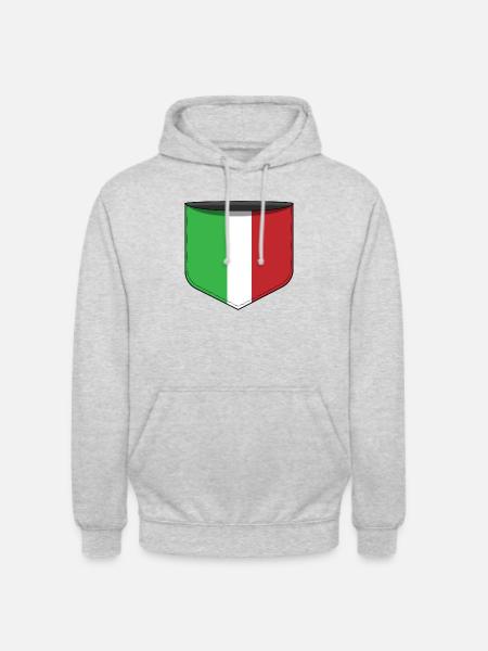 Pocket Italy - Unisex Hoodie - light heather grey