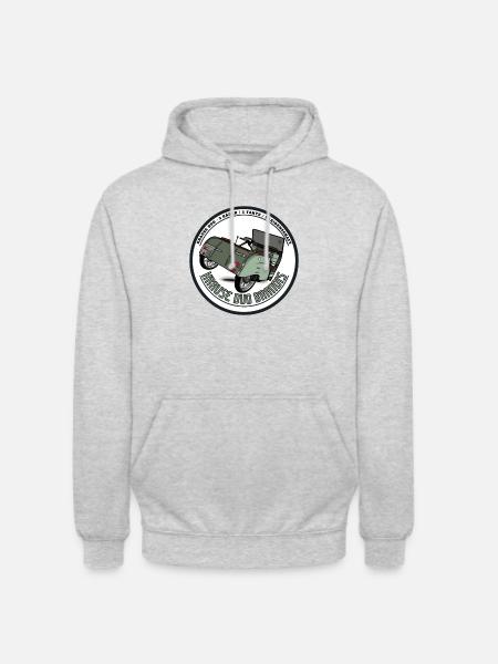 Krause Duo Heckansicht - Unisex Hoodie - Hellgrau meliert