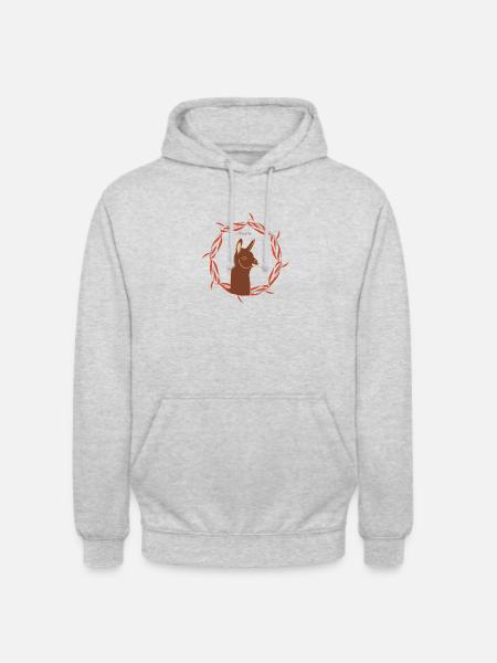 Lama - Unisex Hoodie - light heather grey