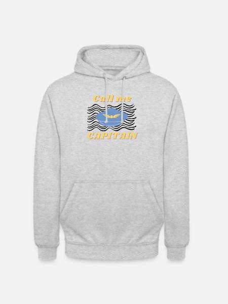 Appel moi capitaine - Sweat-shirt à capuche unisexe - gris clair chiné