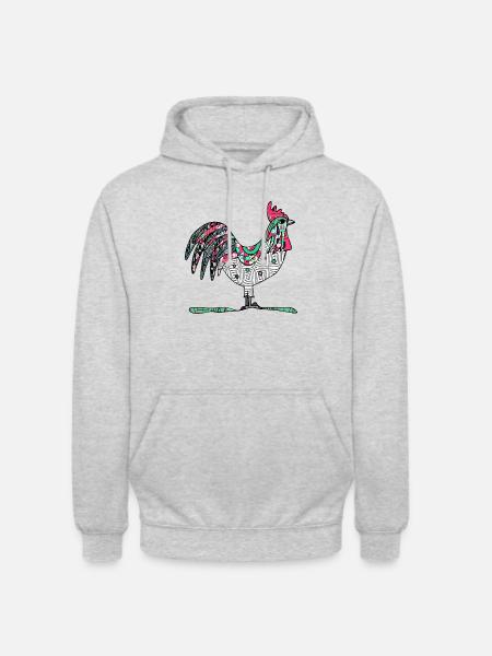 Rooster - Unisex Hoodie - light heather grey