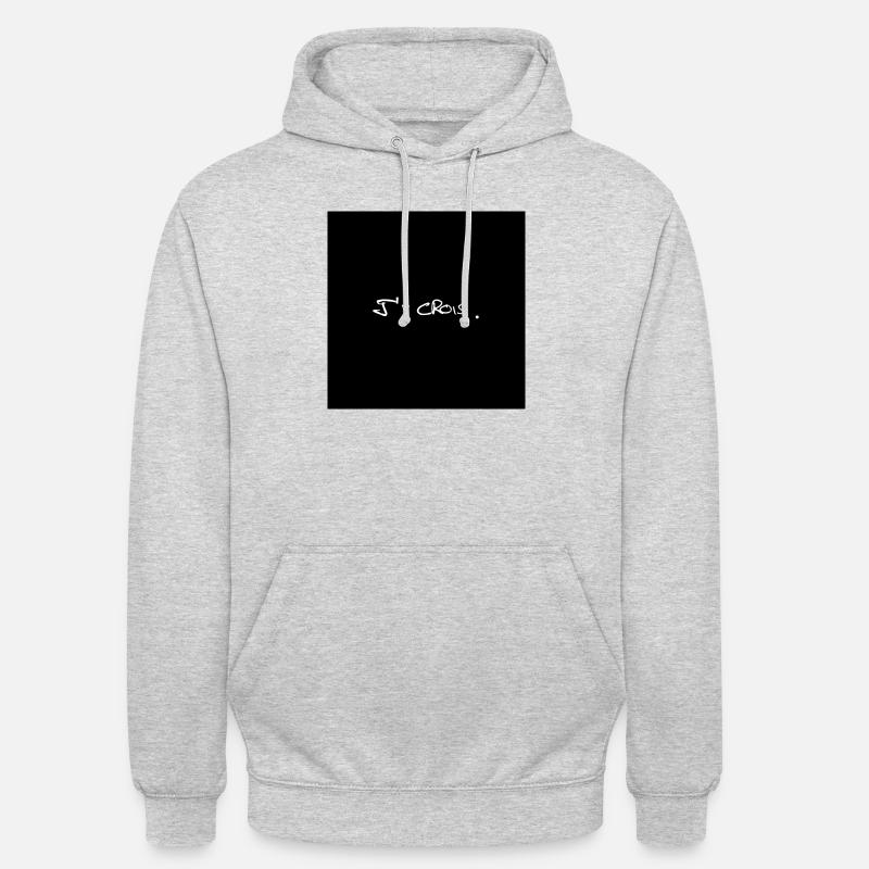 j'y crois - Sweat-shirt à capuche unisexe - gris clair chiné