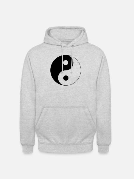 Yin Yang design - Unisex Hoodie - light heather grey