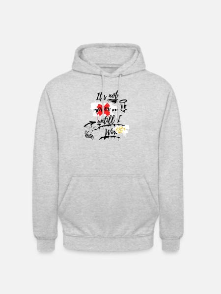 It´s not over ... 1 - Unisex Hoodie - Hellgrau meliert