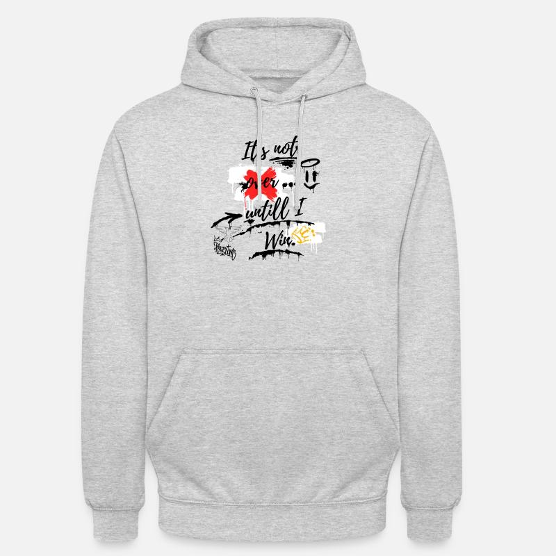 It´s not over ... 1 - Unisex Hoodie - Hellgrau meliert