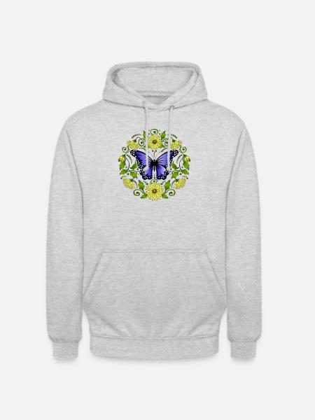Butterfly - Unisex Hoodie - light heather grey