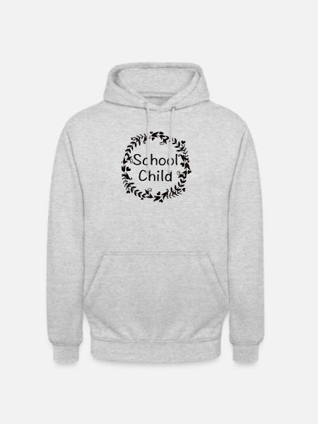 Écolier - Sweat-shirt à capuche unisexe - gris clair chiné