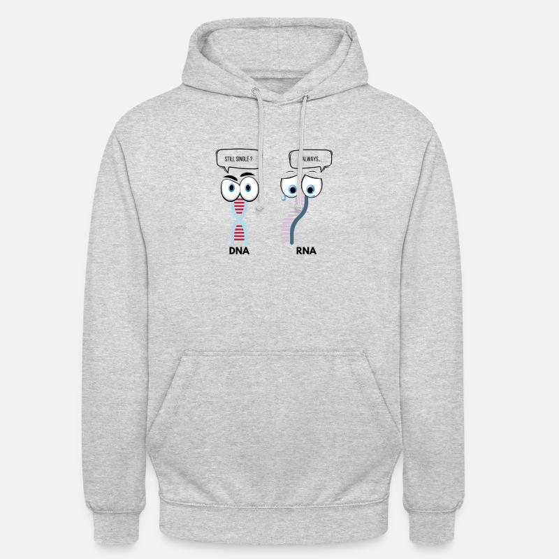 DNA x RNA - Hættetrøje unisex - lysegrå meleret