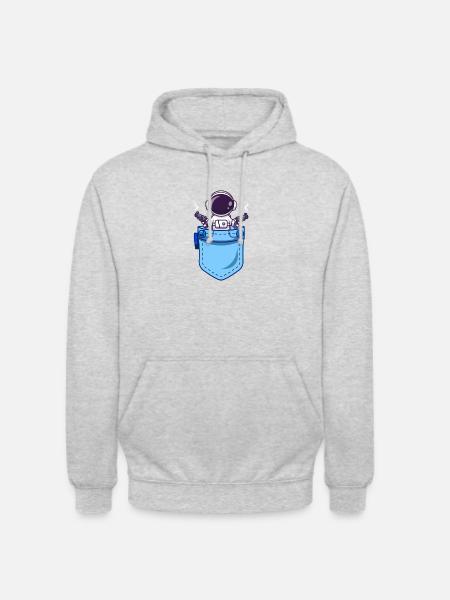Astronaut - Guard - Unisex Hoodie - light heather grey