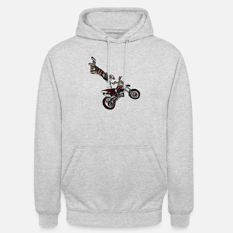 Motocross-Sieger - Unisex Hoodie - Hellgrau meliert