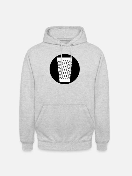 Ribbed cider glass #Geripptes #Frankfurt - Unisex Hoodie - light heather grey
