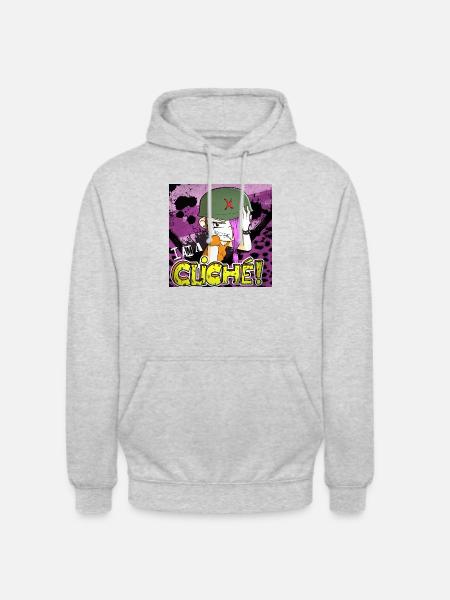 I am a cliché - Unisex Hoodie - light heather grey