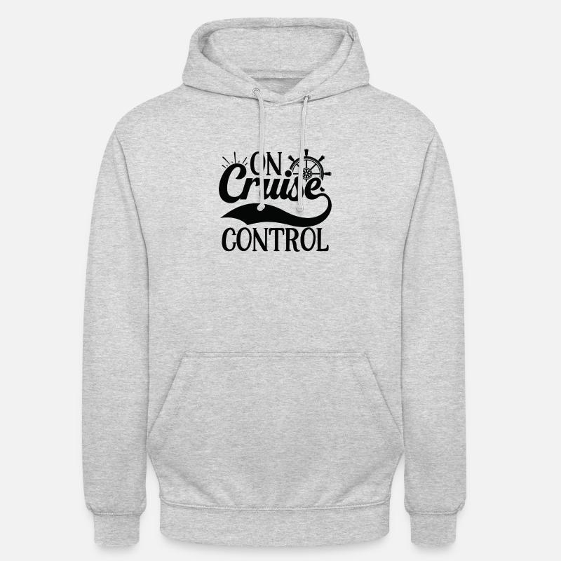 Sur le régulateur de vitesse - Sweat-shirt à capuche unisexe - gris clair chiné