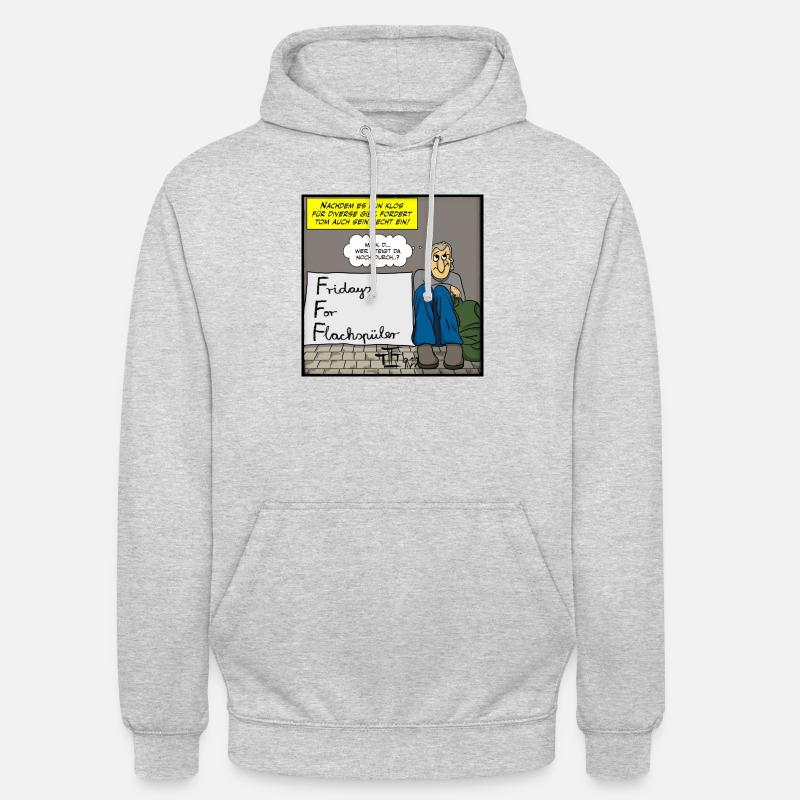 FFF - Unisex Hoodie - Hellgrau meliert