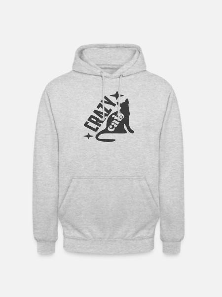Crazy Cats - Unisex Hoodie - light heather grey