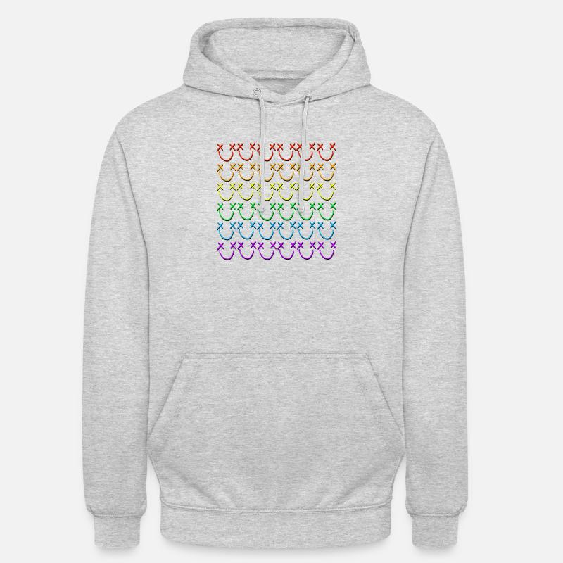 Louismiley Rainbow - Unisex Hoodie - Hellgrau meliert