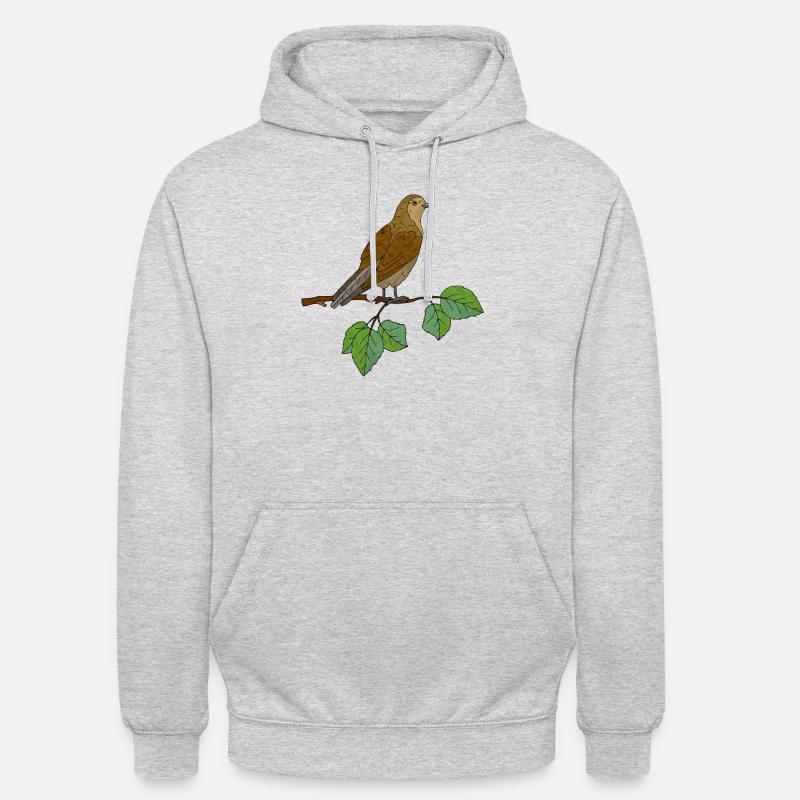 Vogel - Unisex Hoodie - Hellgrau meliert