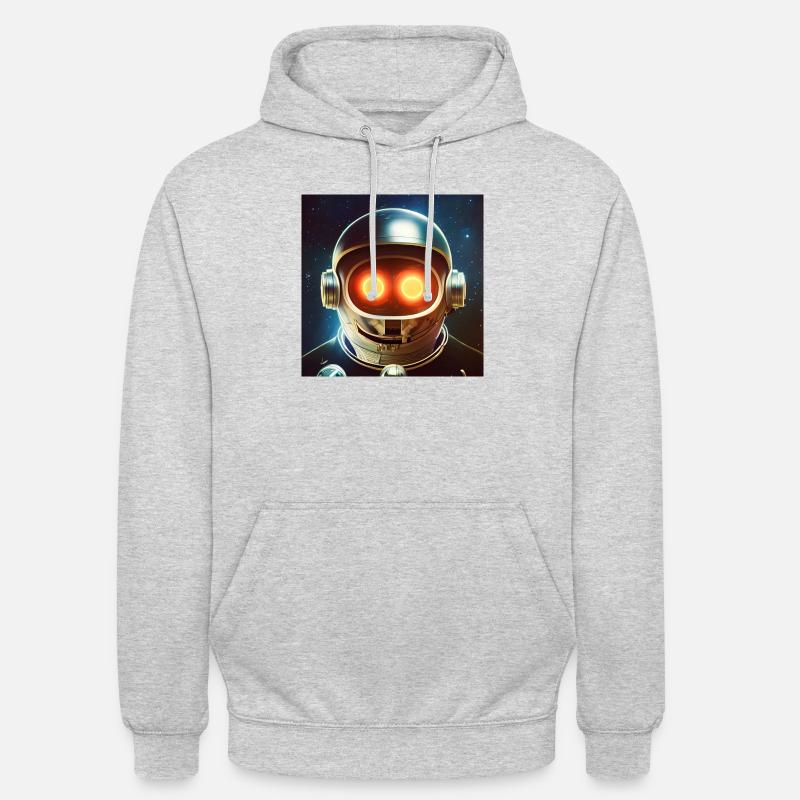 Héros de l’espace - Sweat-shirt à capuche unisexe - gris clair chiné