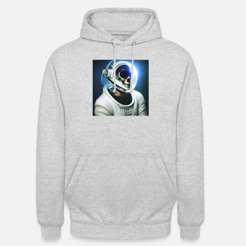 Héros de l’espace - Sweat-shirt à capuche unisexe - gris clair chiné