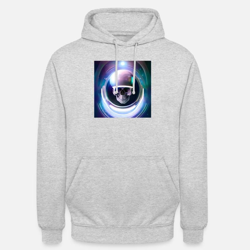 Héros de l’espace - Sweat-shirt à capuche unisexe - gris clair chiné