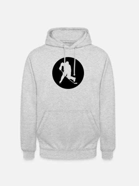 Hockey - Unisex Hoodie - Hellgrau meliert