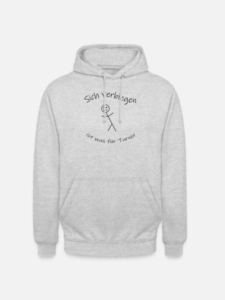 Verbiegen - Unisex Hoodie - Hellgrau meliert