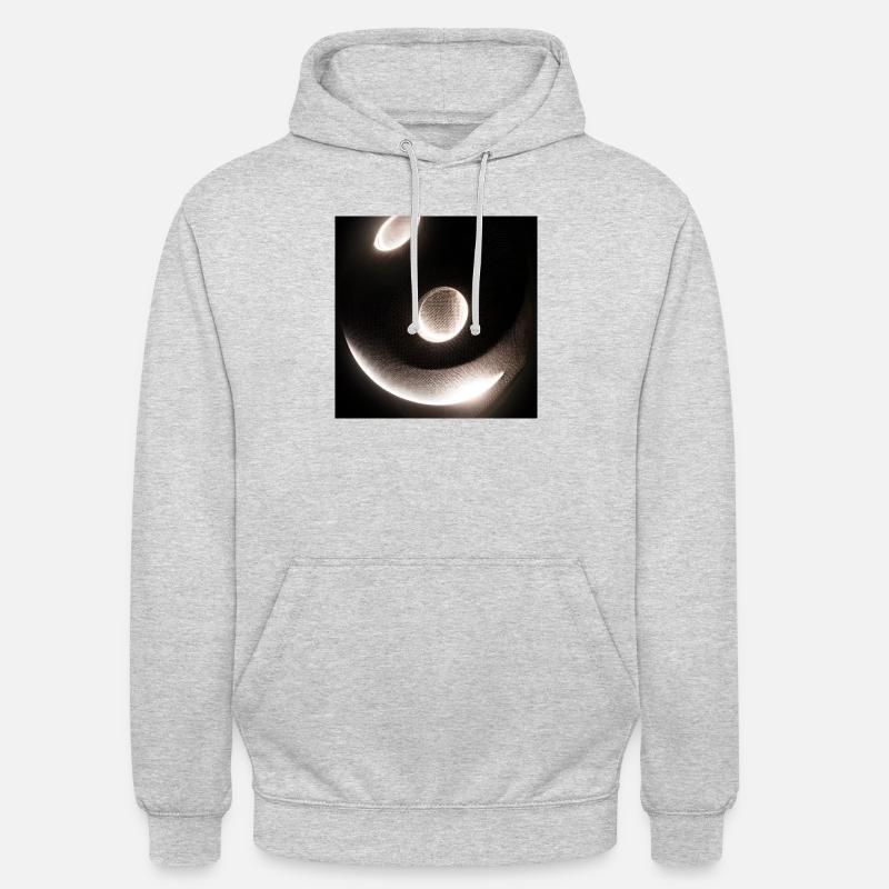 éclipse abstrait Breaking Dawn New Moon - Sweat-shirt à capuche unisexe - gris clair chiné