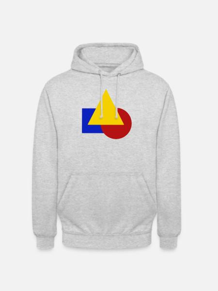 Geometric - Unisex Hoodie - light heather grey