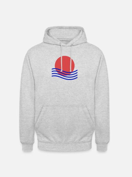 Abstract Sunset - Unisex Hoodie - light heather grey