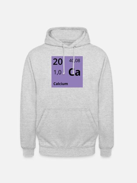 Calcium - Unisex Hoodie - Hellgrau meliert