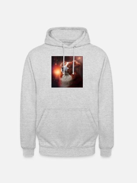 Red Australian shepherd - Unisex Hoodie - Hellgrau meliert