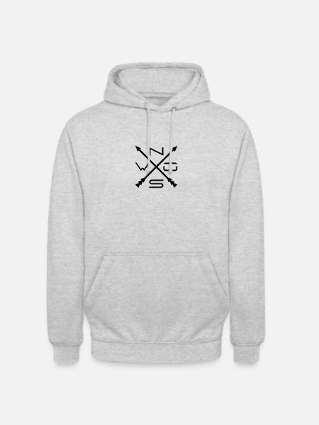 NOSW - Unisex Hoodie - Hellgrau meliert