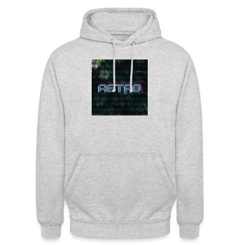 Retro jungle - Unisex Hoodie - Hellgrau meliert - Vorne - Alina (178cm) & Michal (187cm)
