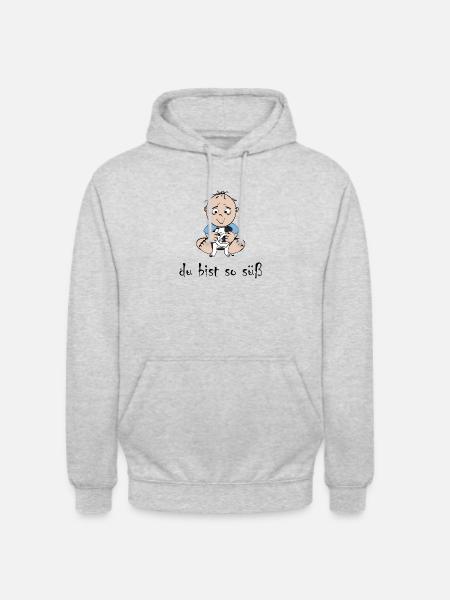 süßes Baby - Unisex Hoodie - Hellgrau meliert