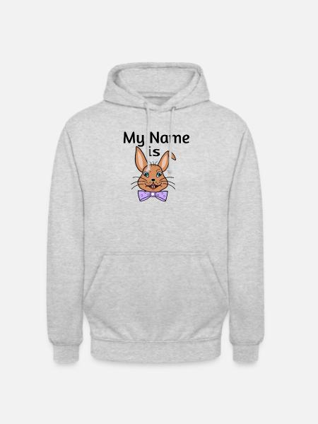 My name is - Unisex Hoodie - Hellgrau meliert