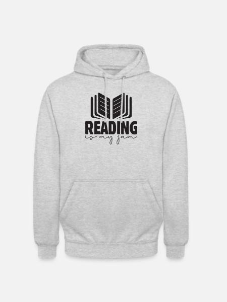 Reading is my Jam - Unisex Hoodie - light heather grey