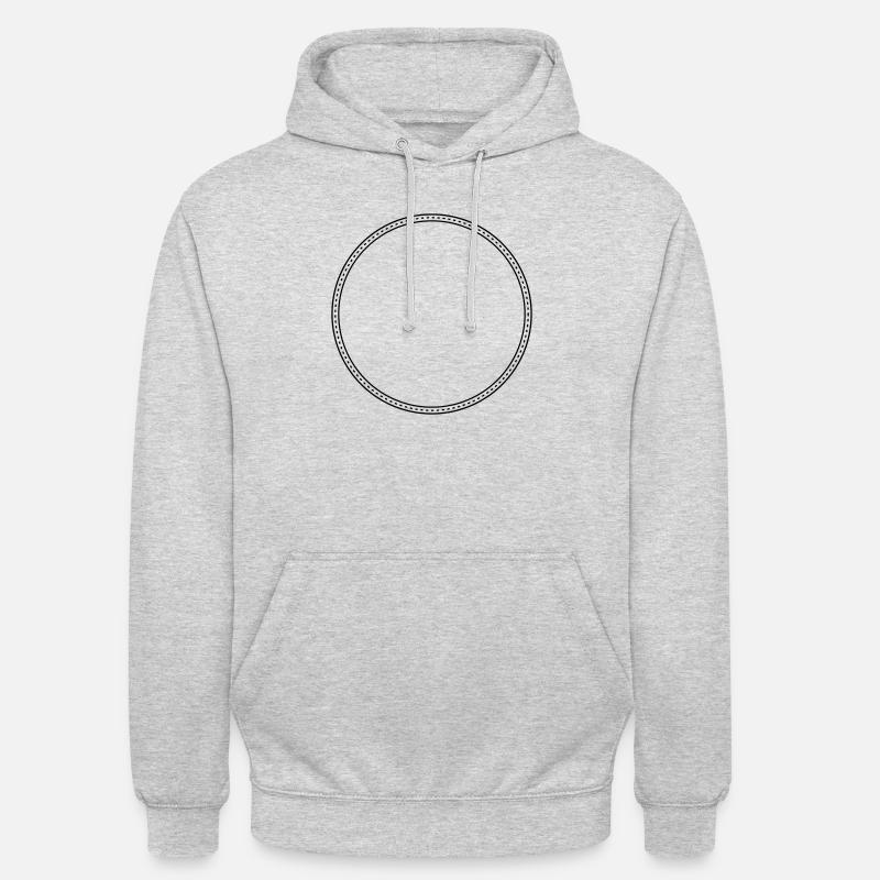 Points Circle Frame Decor Sweat-shirt à capuche unisexe