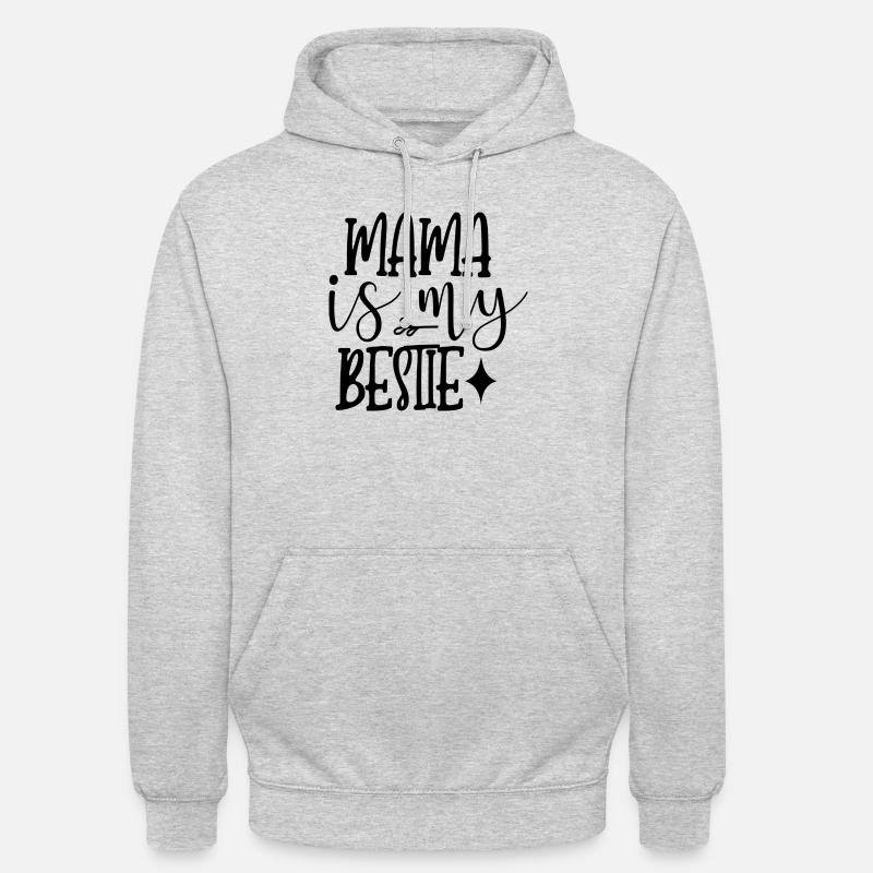 Maman est ma bête - Sweat-shirt à capuche unisexe - gris clair chiné