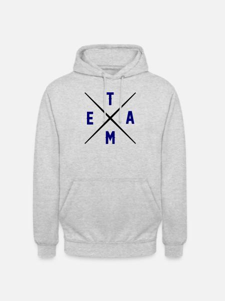 équipe - Sweat-shirt à capuche unisexe - gris clair chiné