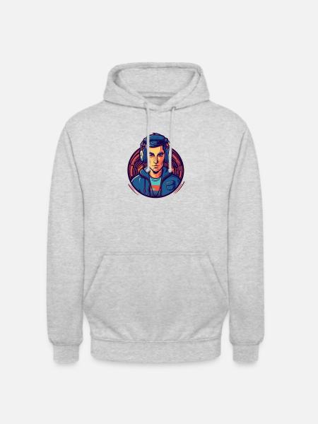 DJ Niceguy - Unisex Hoodie - Hellgrau meliert